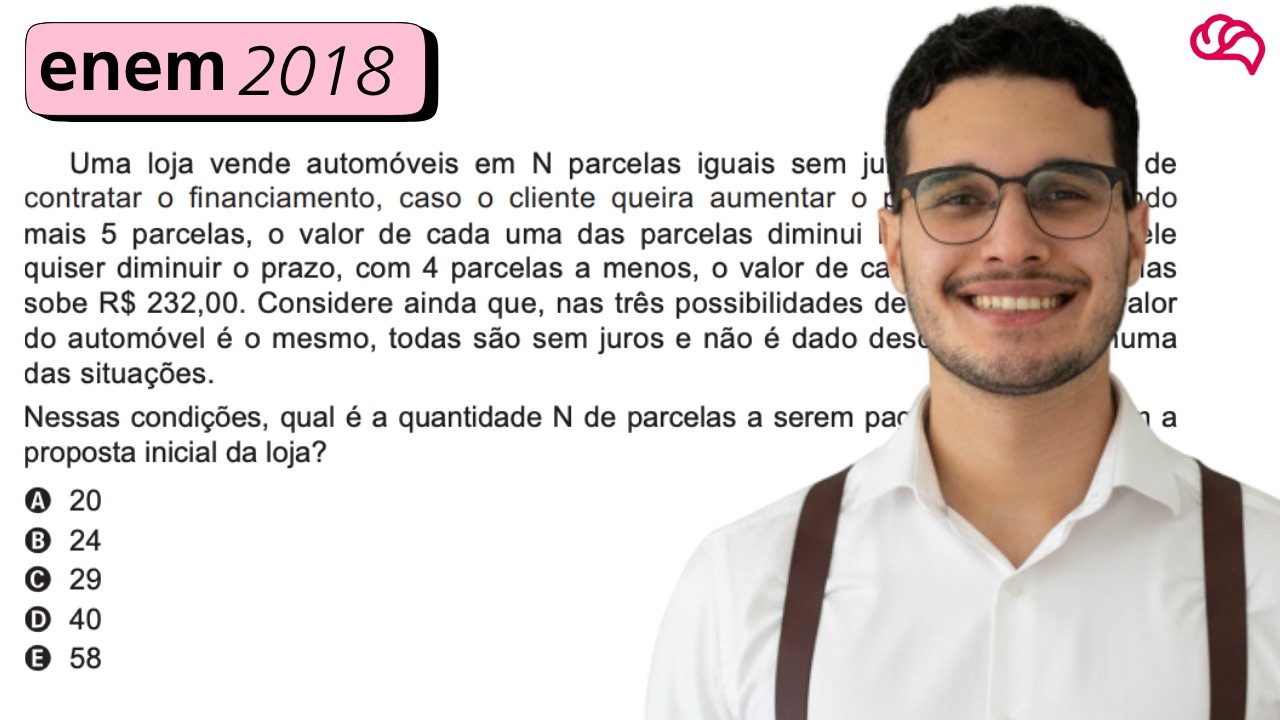 Resolução em Vídeo — Questão 175 ENEM 2018