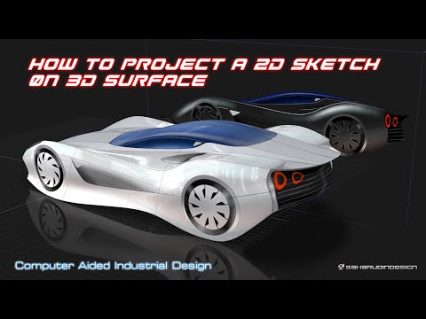 How to Project a 2D Sketch onto a 3D Surface