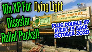 Dying Light How To Get 10x XP From Stuffed Turtle!! (Plus Double XP Event October 2020)