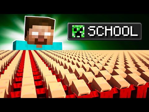 1,000,000 Villagers go to MONSTER SCHOOL