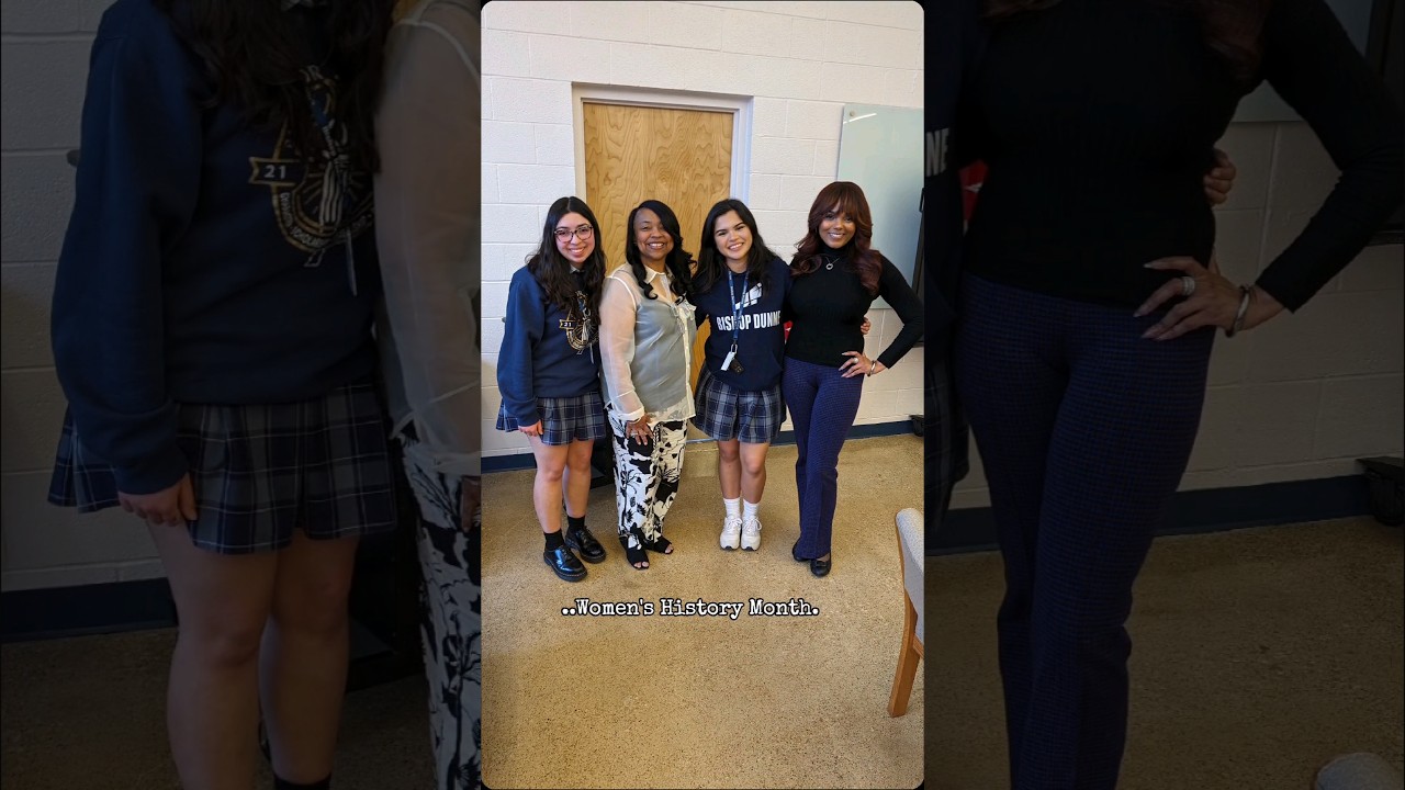 Women's History Month at Bishop Dunne Catholic School💎#womenshistorymonth #dallas  #motivational