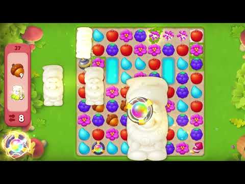Gardenscapes Level 37 No Boosters Gameplay