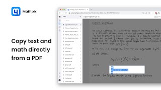 How to copy text and math from a PDF