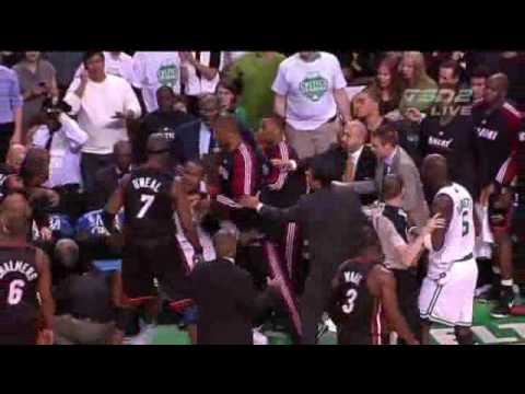 Celtics/Heat Brawl  - Kevin Garnett Ejected