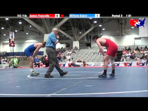 James Frascella vs. William Baker at 2013 Junior Nationals - FILA - FS