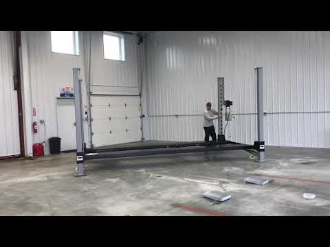 How Easy: Moving A 4 Post Car Lift On Casters