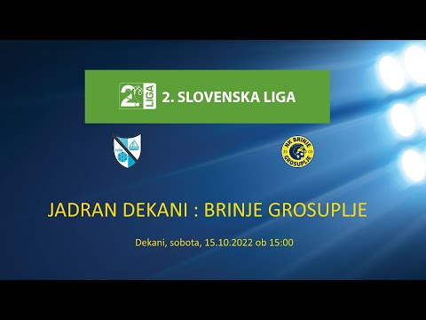NK JADRAN DEKANI : NK BRINJE GROSUPLJE