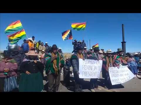 Bolivia Municipios en bloqueo Nacional contra Rodrigo Paz, vende patria y narco que renuncie