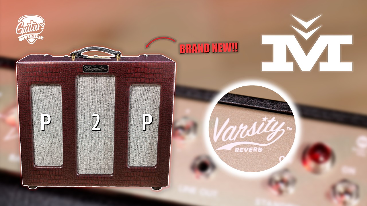 Magnatone Varsity Reverb 15w Handwired 1x12" Combo - Cathedral Black (Limited)