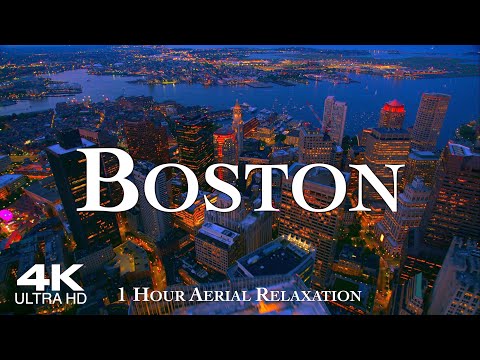 [4K] BOSTON 2026 🇺🇸 1 Hour Relaxation Drone Aerial | Cambridge Massachusetts USA United States