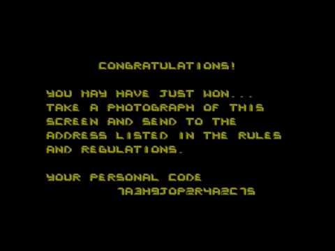 Action 52 (NES) - Ooze game contest winning screen!