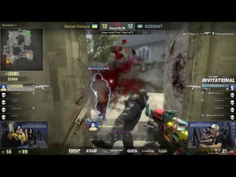 Zeus 1hp, triple kill clutch ! VS GODSENT [ELEAGUE]