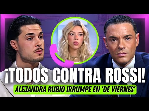 ¡REACCIÓN 'DE VIERNES'! Carlo Costanzia CONTRA Rossi y Alejandra Rubio IRRUMPE en el programa