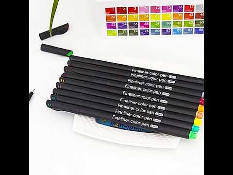 12 fineliner sketch pen set, packaging type: packet