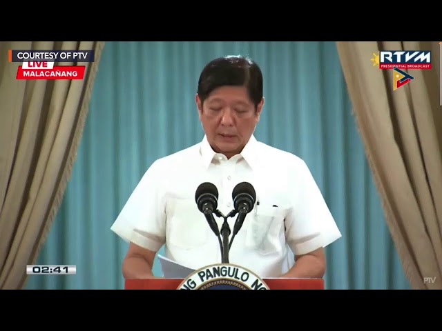 LIVESTREAM: Marcos holds press briefing on Luzon earthquake