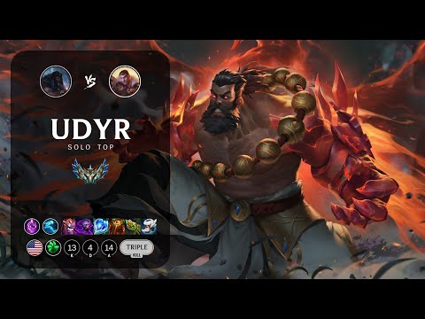Udyr Top vs Jayce - NA Challenger Patch 13.4