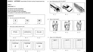 Listening A2, KET 3, Test 2, Part 1