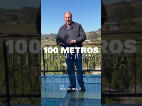 Passarela de vidro a 100 metros de altura 😱