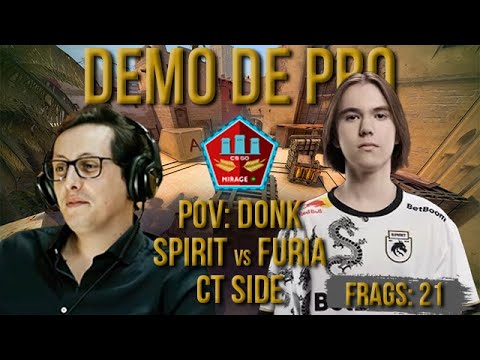 [PT] CS 2 -  zorlaK Analisa: PoV DONK - SPIRIT vs FURIA - MIRAGE (CT-SIDE) [Demo de Pro]