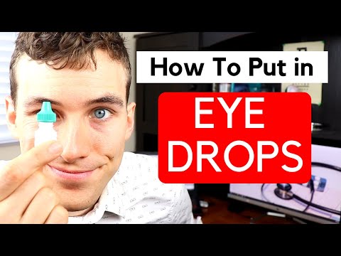 How to put eye drops in your own eyes - how to use eye drops...