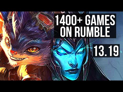 RUMBLE vs KALISTA (TOP) | 1400+ games, 5/2/15, 1.1M mastery | KR Master | 13.19