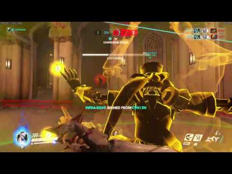 NA Rank 1, Danteh kills both Mercy and Pharah mid-air as Genji - Overwatch