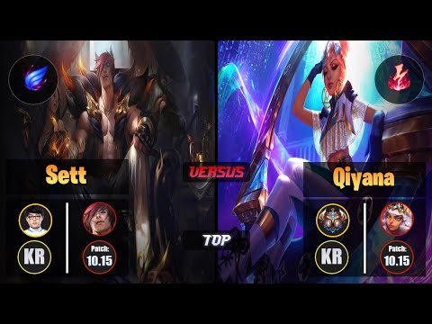 ShowMaker SETT (Top) [Phase Rush] VS QIYANA - Challenger KR Patch 10.15