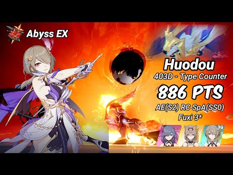 Redlotus D403: Huodou (Type Counter) 886 Pts - AE SpA(SS0) Felis Fuxi  [Abyss EX] [Honkai Impact 3]