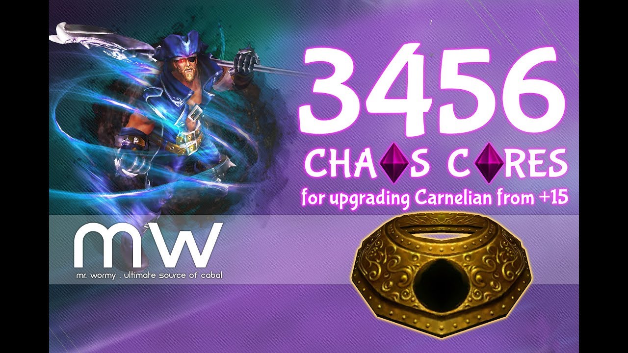 #Cabal #Episode19 Upgrade Carnelian from +15 with 3456 Chaos Core