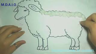 SHEEP (भेड़) POSTER COTTON