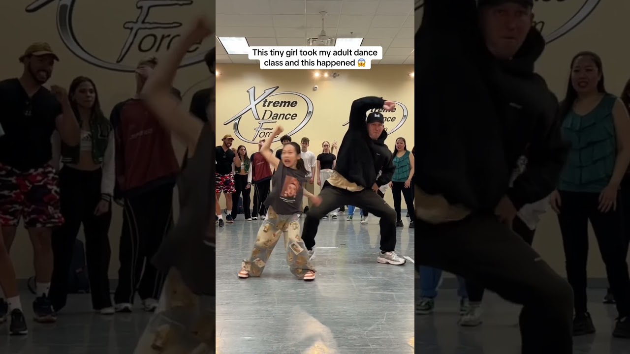 9 year old girl takes my ADULT dance class and this happened 🤯