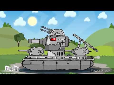 German kv-6. Cartoons about Tanks.