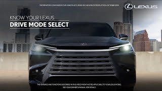 Know Your Lexus | Drive Mode Select
