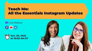 Teach Me: All the Essentials Instagram Updates