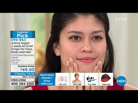 Active Argan 2pack All Over Drops for Face, Body and Hai...