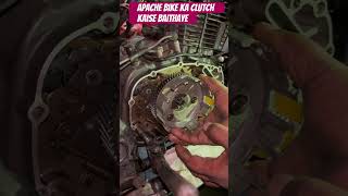 Apache bike ka clutch katora kaise baithaye #bike #wondermechanic #apache #hero #motorcycle