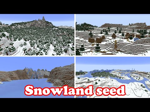 Minecraft 1.18-1.20 snowy biomes seed bedrock and java