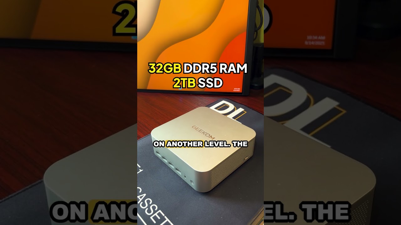 Powered by the AMD Ryzen AI 9 HX 370, that’s 80 TOPs of AI power for all that Copilot+ stuff#geekom