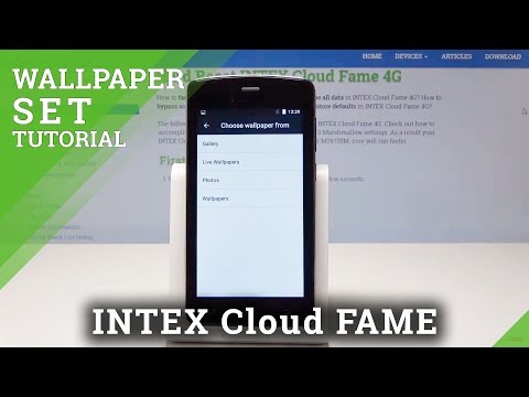 How to Personalize Home & Lock Screen in INTEX Cloud Fame 4G - Change Wallpaper