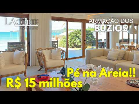 Búzios, MANSÃO PERFEITA: Pé na Areia, Condomínio de Luxo, móveis ArteFacto. Casa de Praia de Cinema!