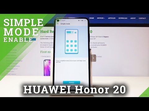 How to Use Minimalistic Look in HUAWEI Honor 20 - Simple Mode