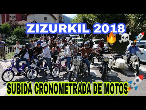 😍MOTOS Y COCHES CLÁSICOS ZIZURKIL | 🚀 SUBIDA CRONOMETRADA MOTOS frenos tambor 2018