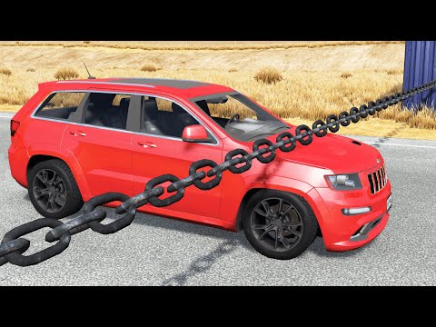 Cars vs Chain #4 – BeamNG.Drive