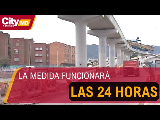 Inicia cierre total del puente de la avenida Primero de Mayo con carrera 68 