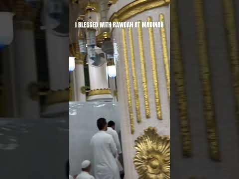 Blessed with Rawdah at Madinah - A paradise in Madinah #rawdah #islam #madinah ￼