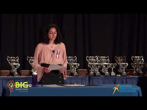NSDA Nationals 2018 - Big Questions Debate Final Round