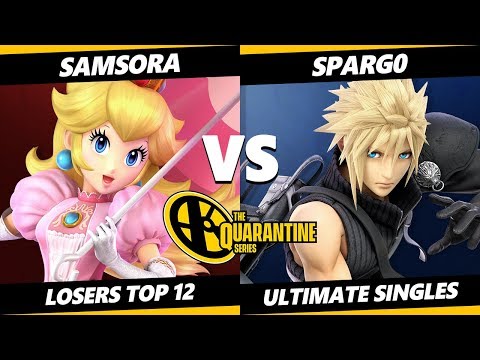 The Quarantine Series Losers Top 12 - Samsora (Peach) Vs. Spargo (Cloud) Smash Ultimate - SSBU
