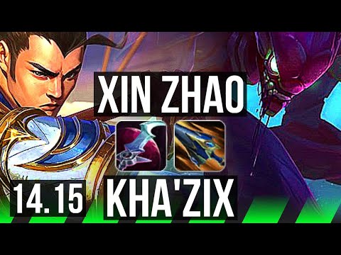 XIN ZHAO vs KHA'ZIX (JGL) | 8/1/7, 2000+ games, Legendary | EUW Master | 14.15