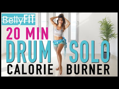 20 min | Solo de batería | Danza del vientre para quemar calorías | ¡Entrenamiento fitness!