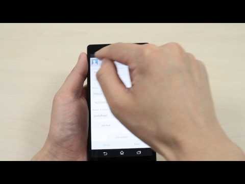 How to add, delete and add a photo to a contact on Sony Xperia ZL